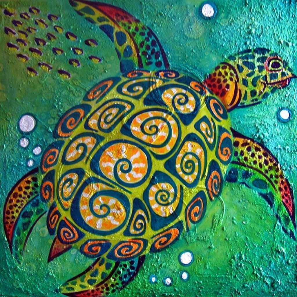 Морская черепаха стилизация