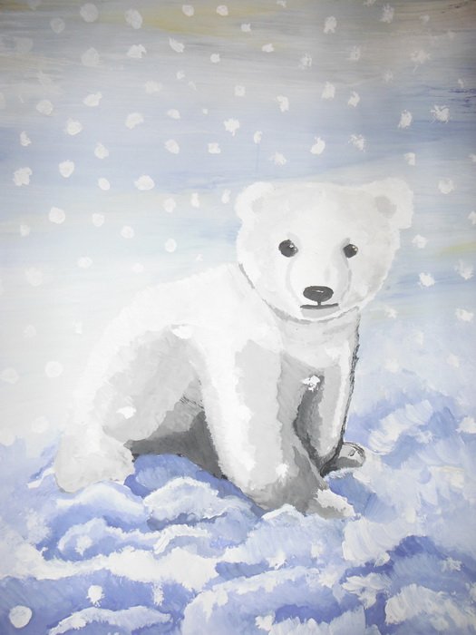 Белый медведь живой символ Арктики