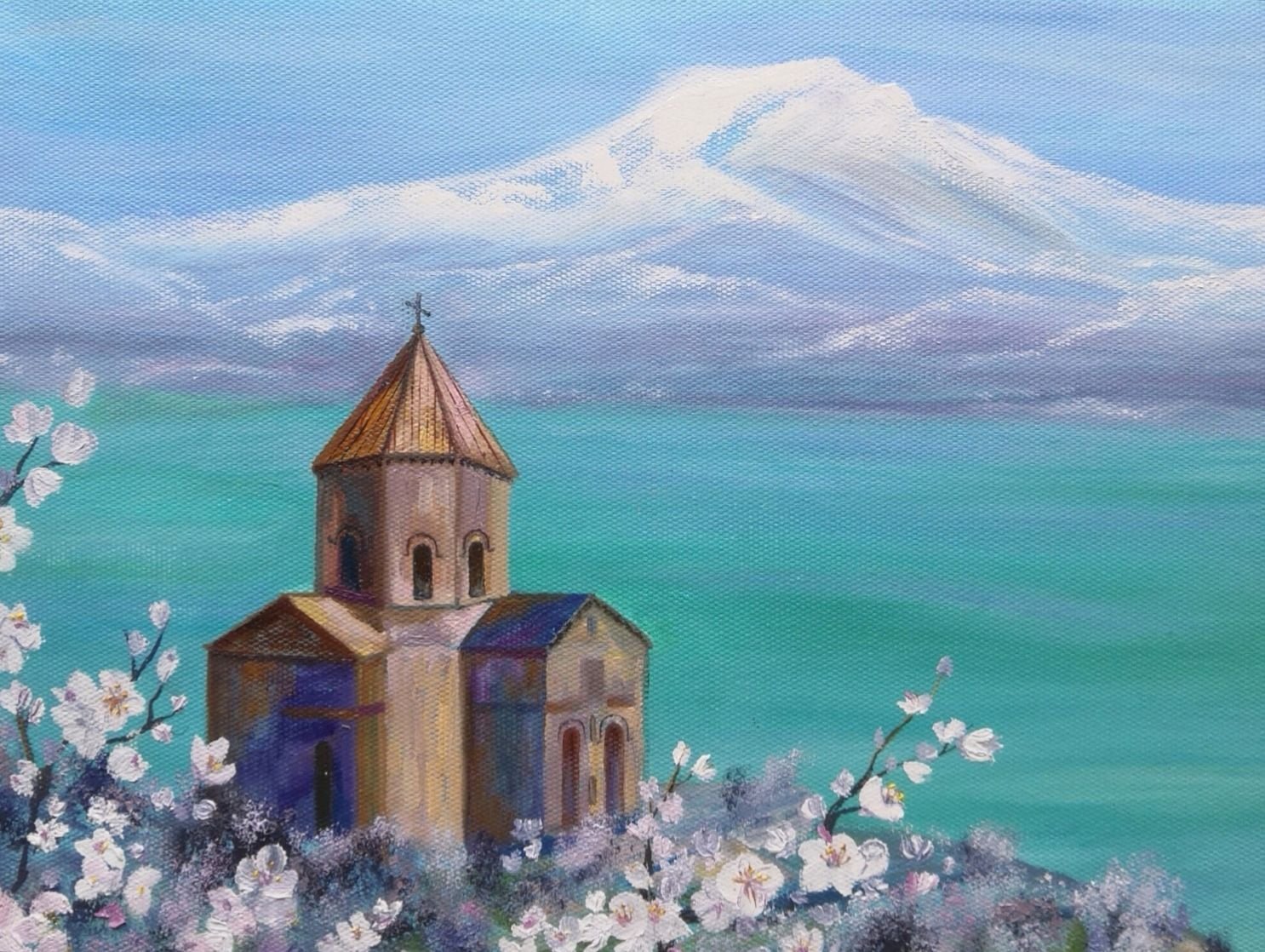 Севанаванк весной Армения