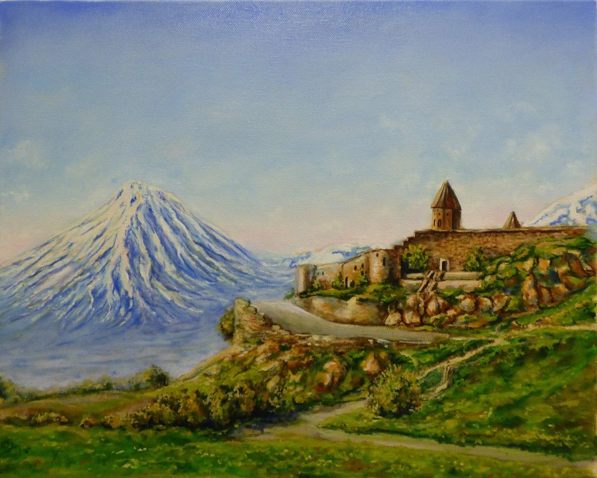 Армения пейзажи Арарат хор Вирап