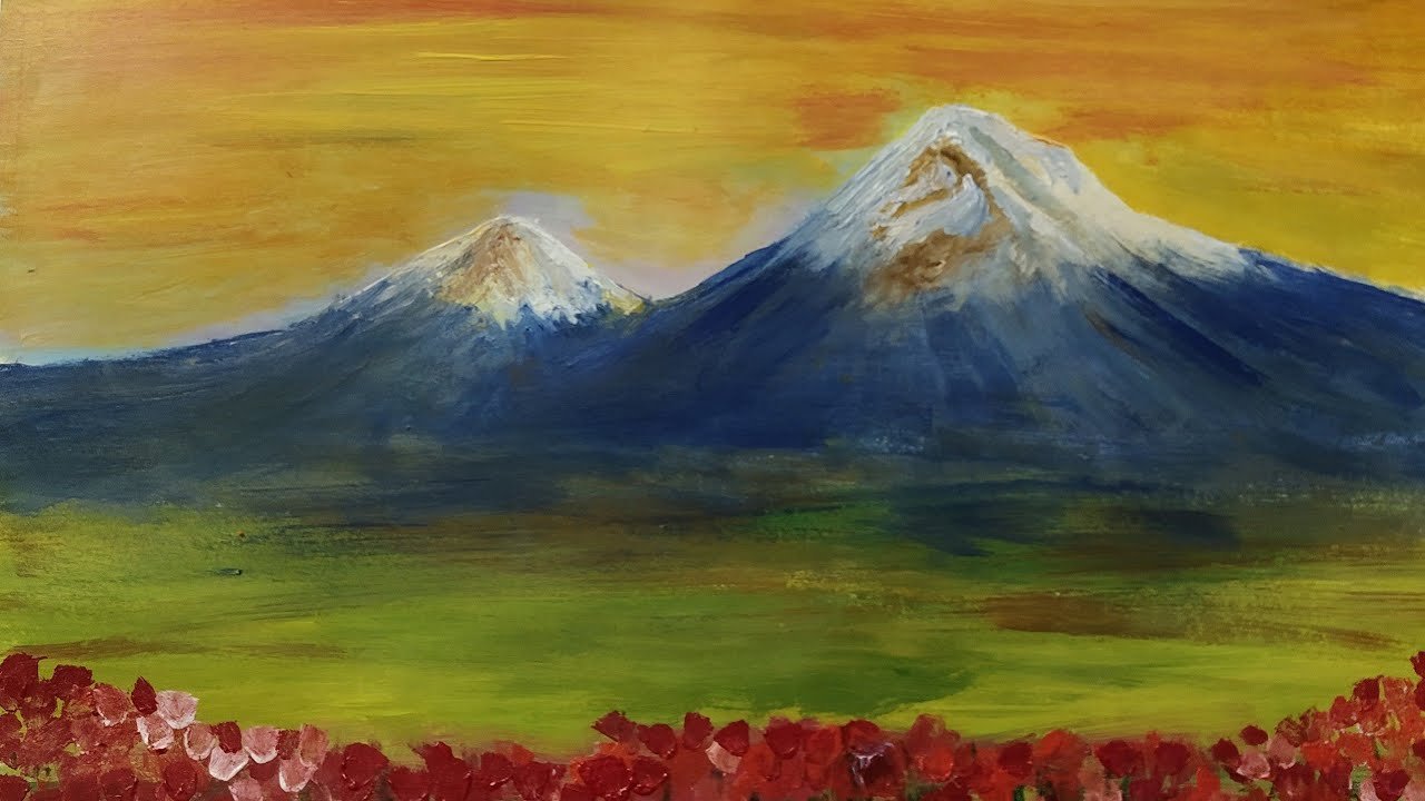 Гора Арарат рисунок
