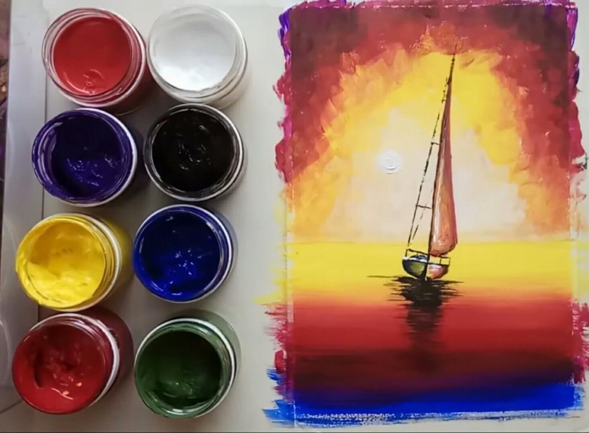 Рисовать красками