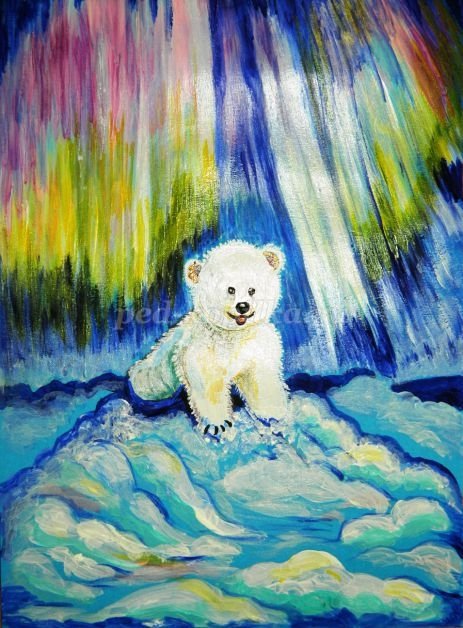 Рисование белого медведя