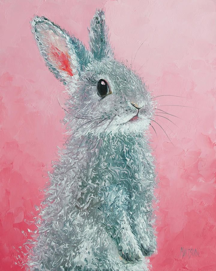 Кролик акриловая живопись