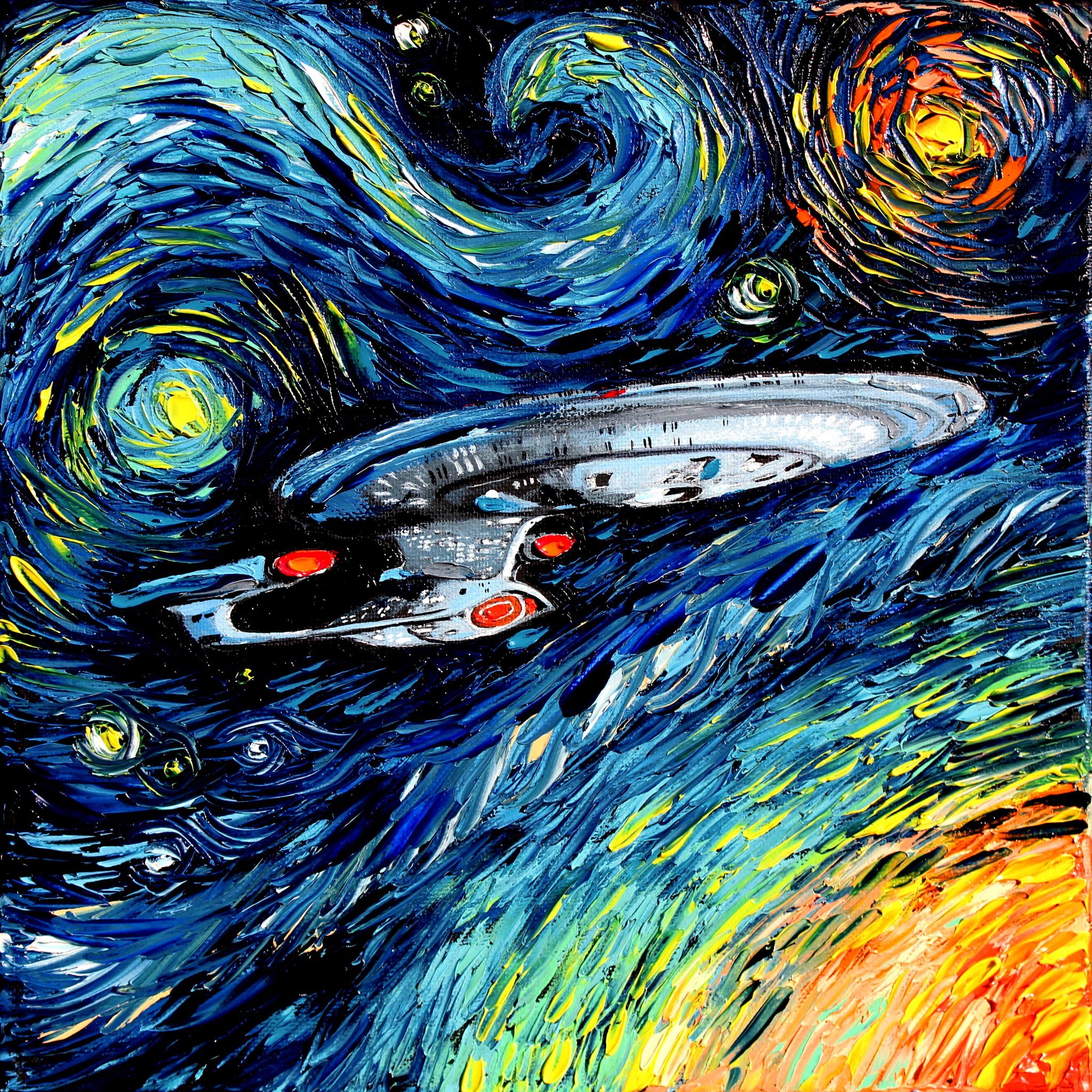Картина Звёздная ночь Ван Гог