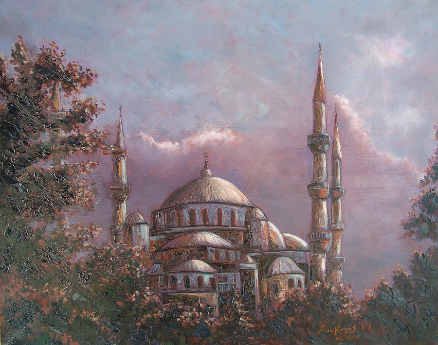 Мечеть акварелью