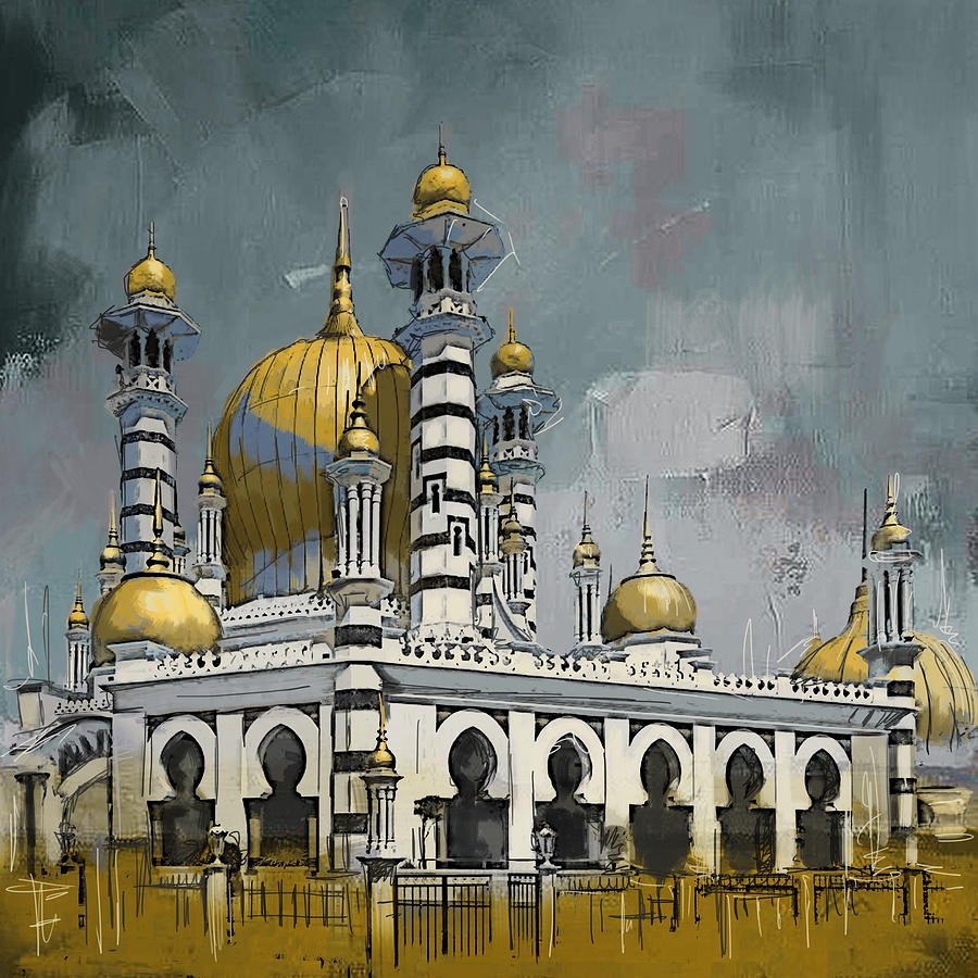 Красивая мечеть арт