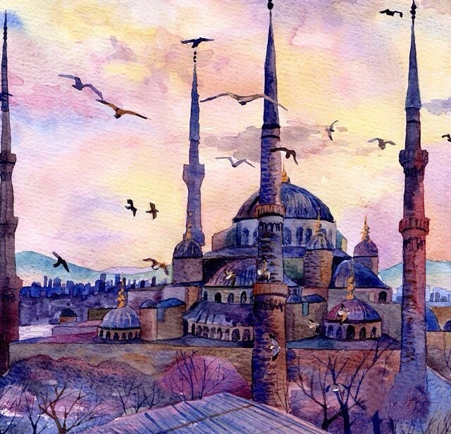 Мечеть Сулеймание в Стамбуле картины живопись