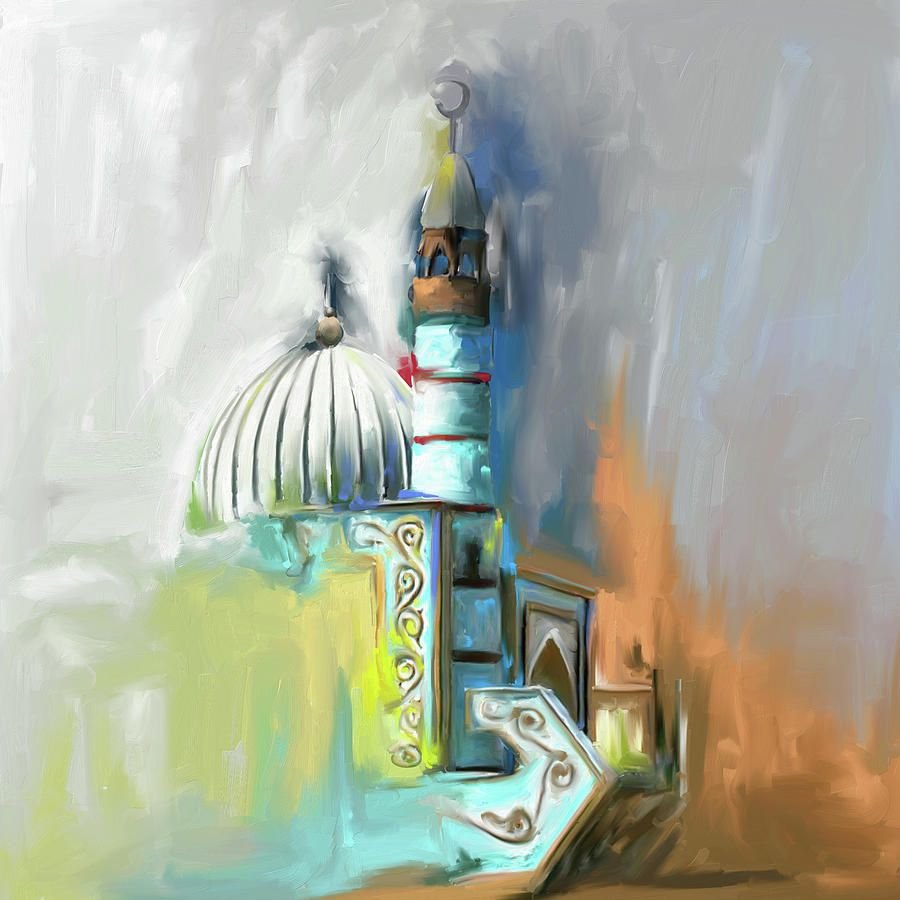 Мечеть красками