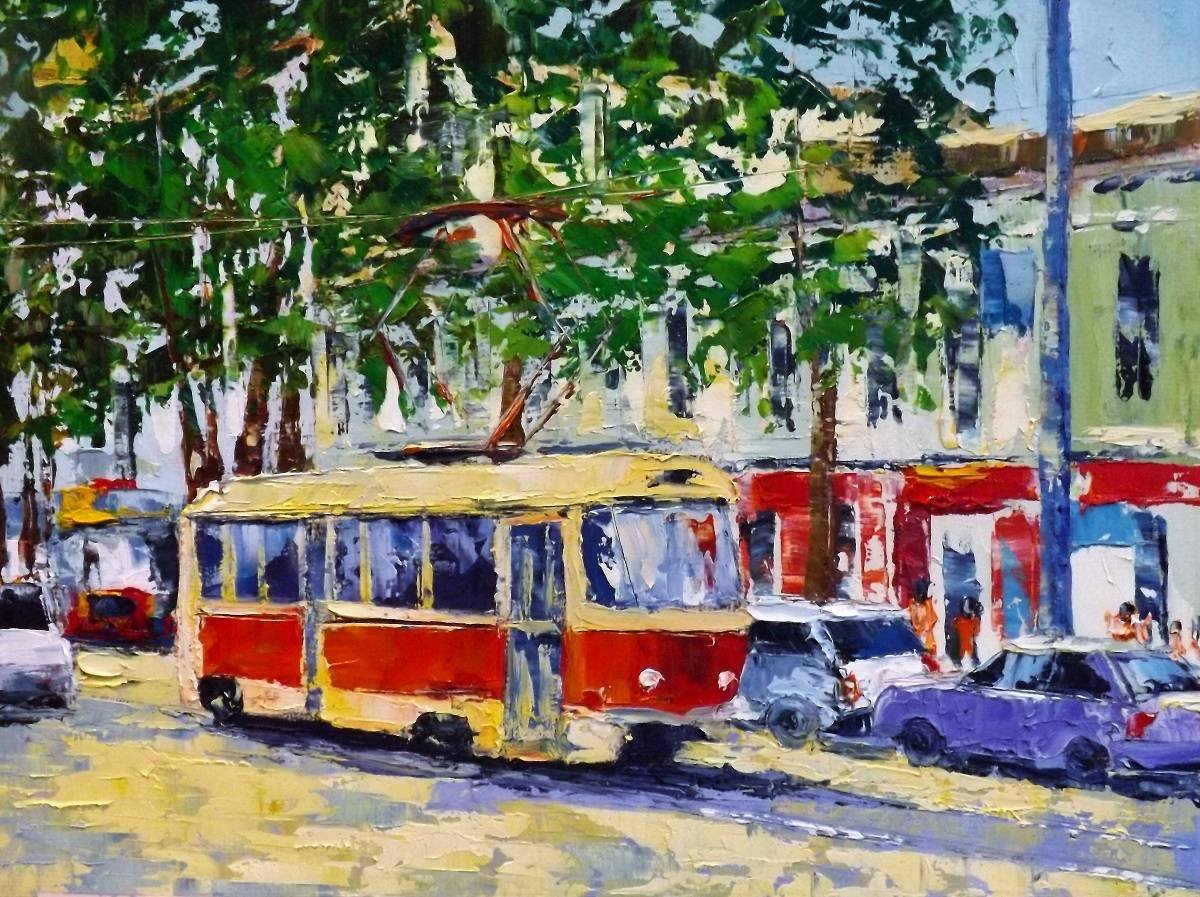 Одесса трамвай картина