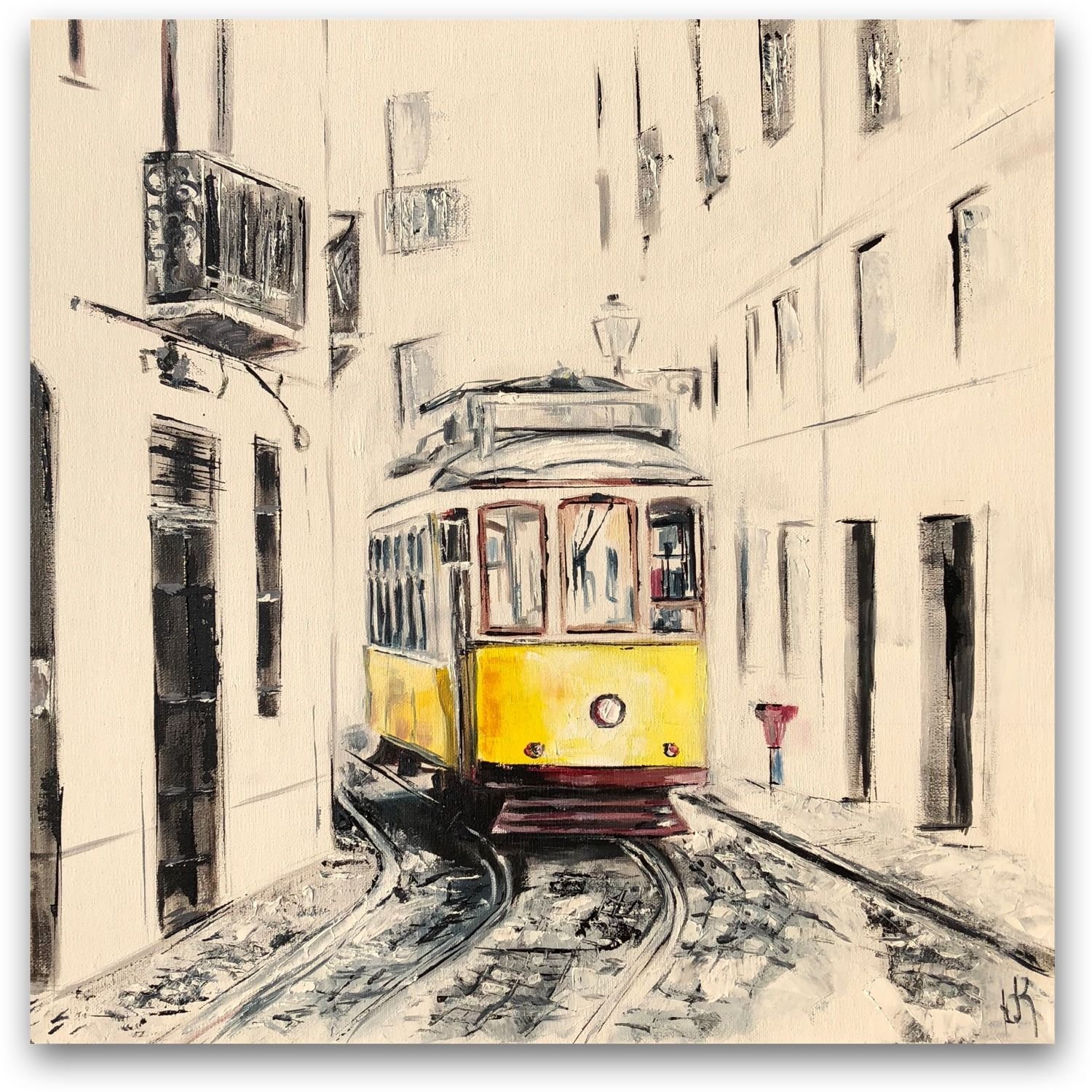 Картина Лиссабонский трамвай
