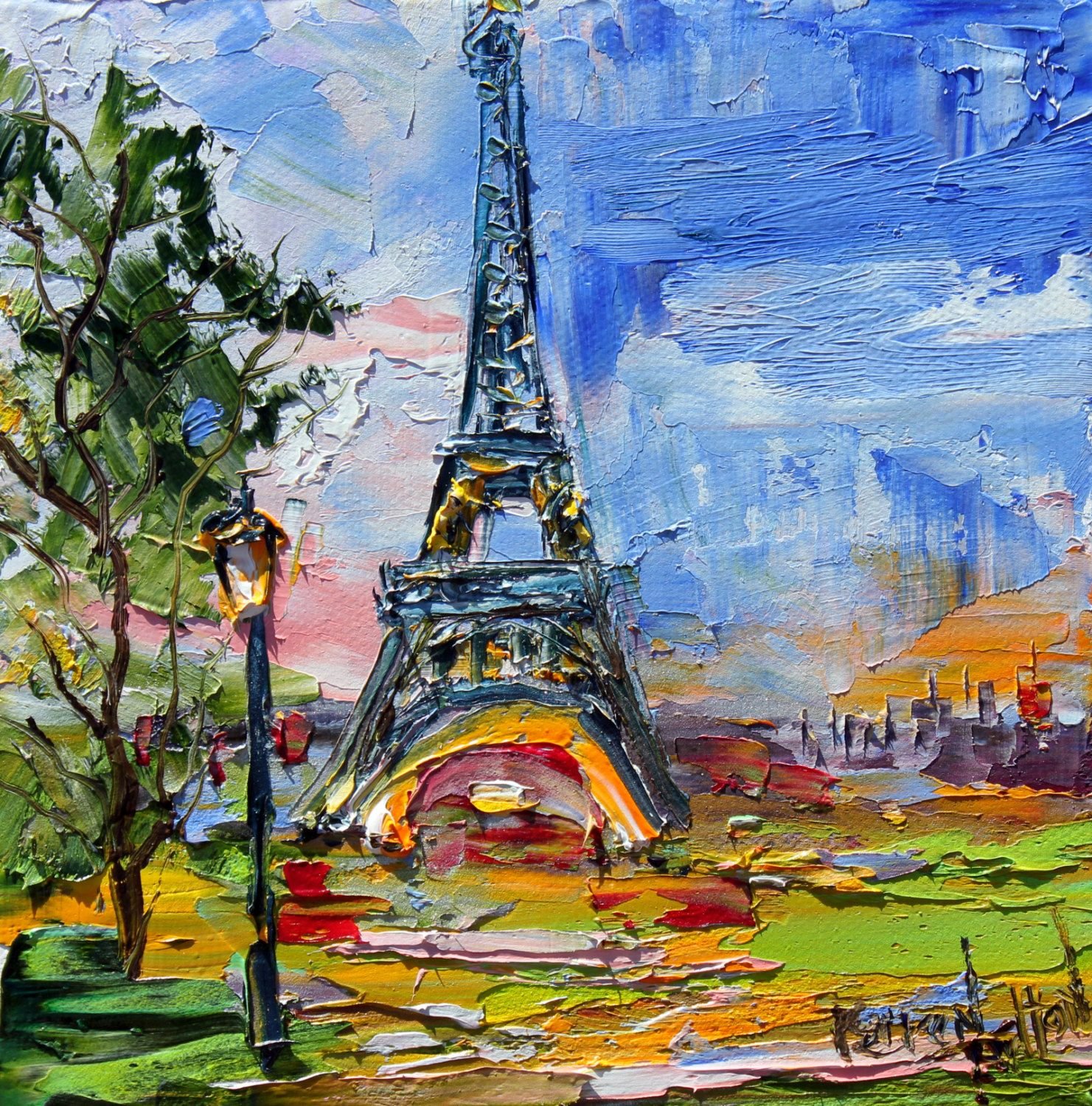 Томас Кинкейд Париж Эйфелева башня