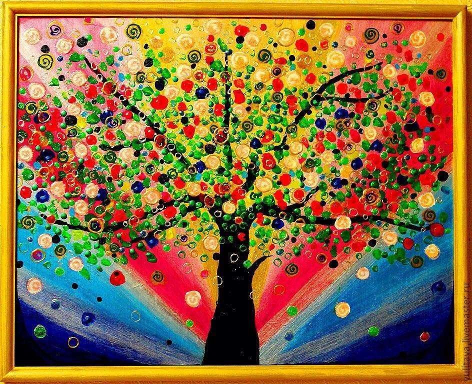 Радужное дерево картина