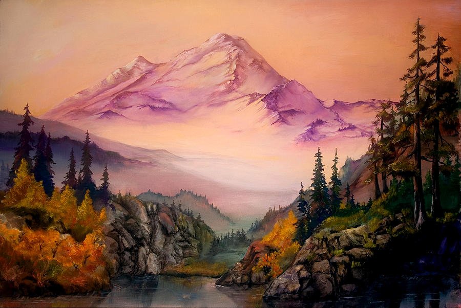 Пейзаж красками горы