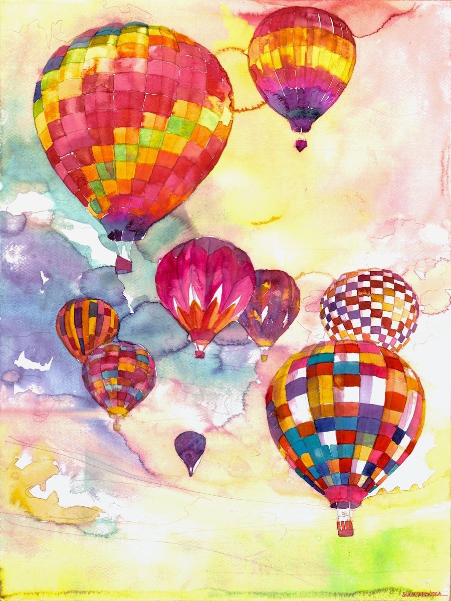 Воздушные шары живопись