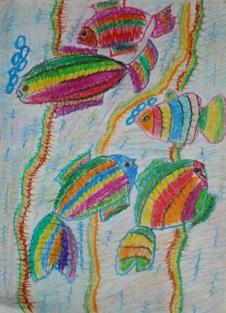 Масляная пастель техника рисования для детей