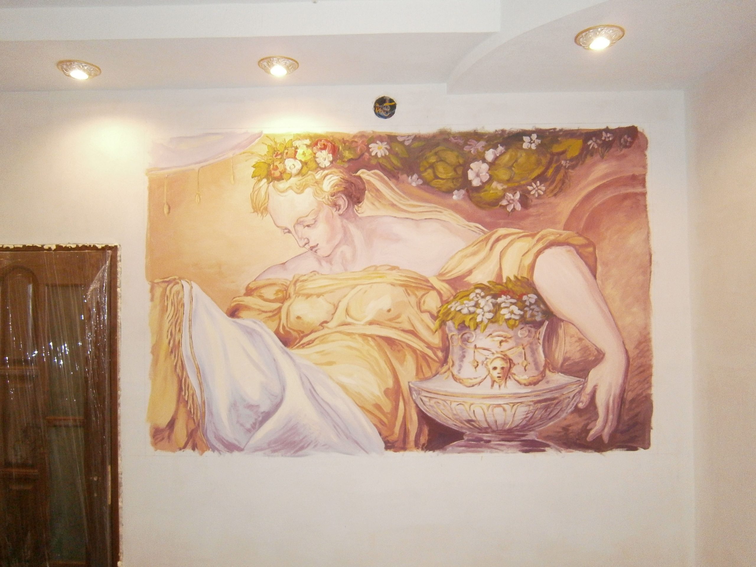 Венеция роспись на стенах гризайль