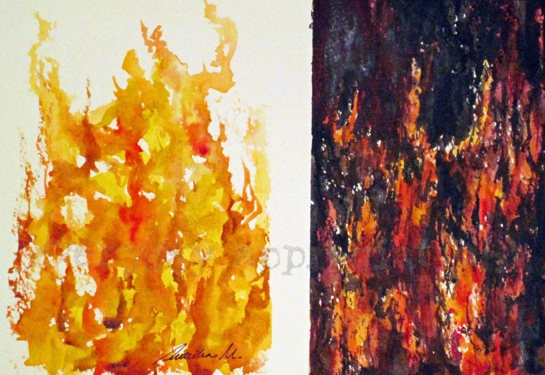 Картины с изображением огня