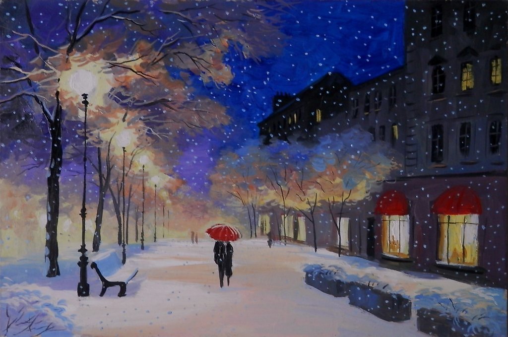 Александр Болотов пейзаж зима