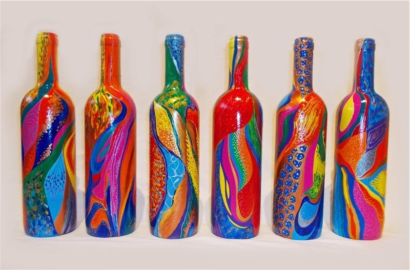Разрисованные бутылки