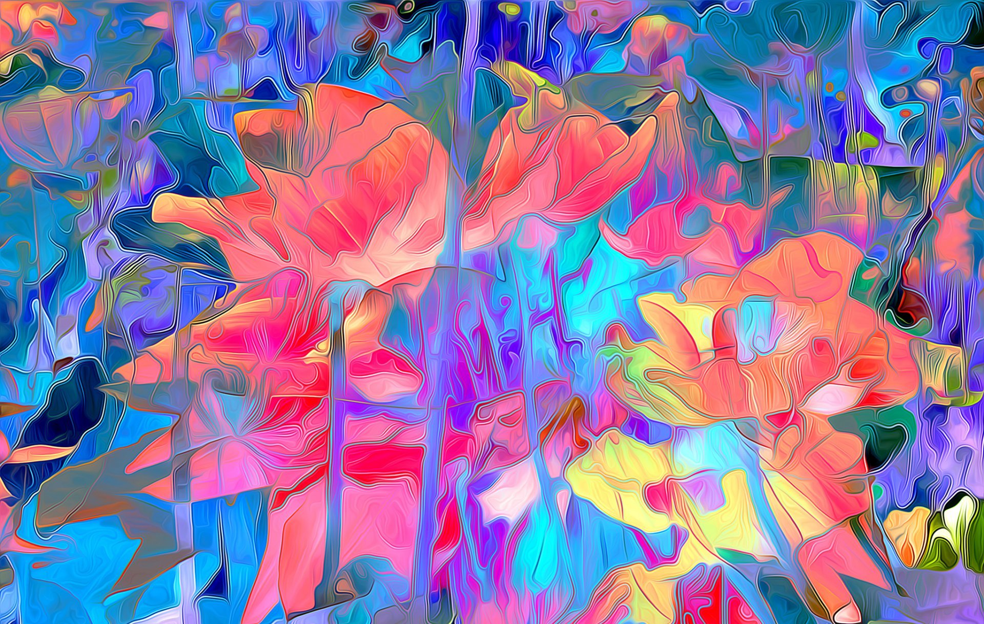 Абстрактные цветы