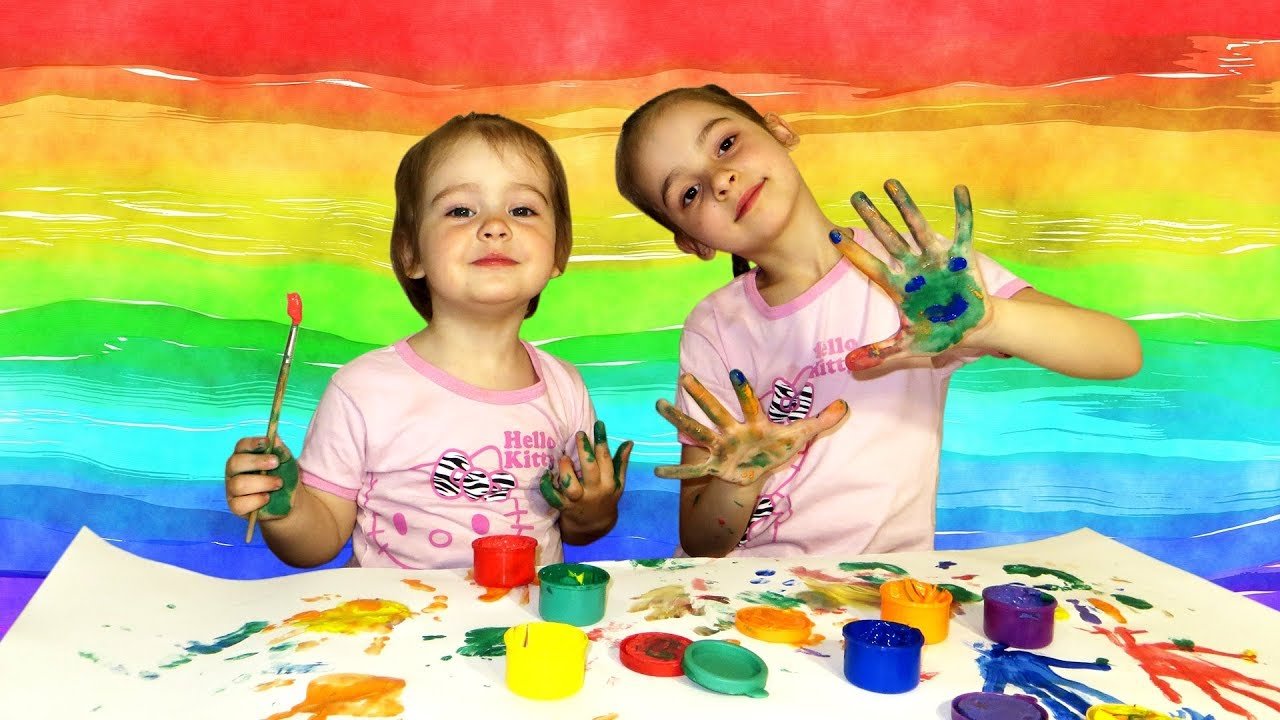 Рисуем красками с детьми