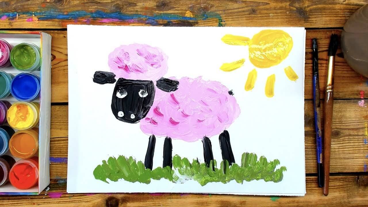 Рисование для детей красками