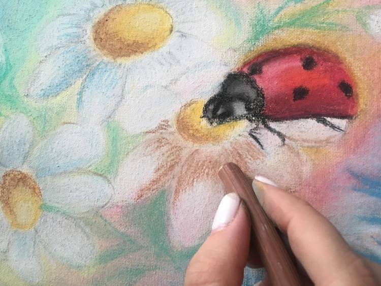 Рисование пастелью для детей