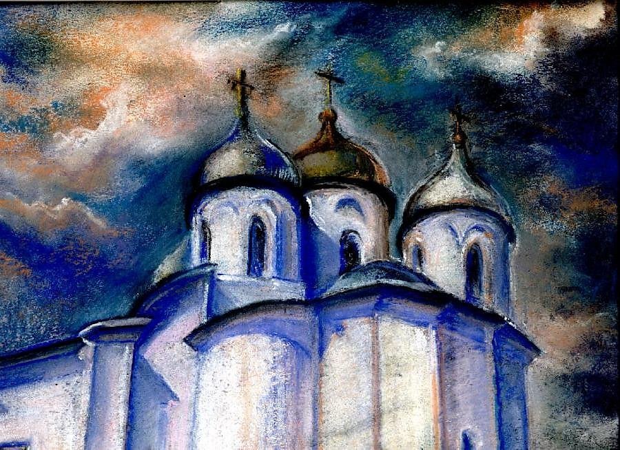Иллюстрация Софийский собор в Великом Новгороде