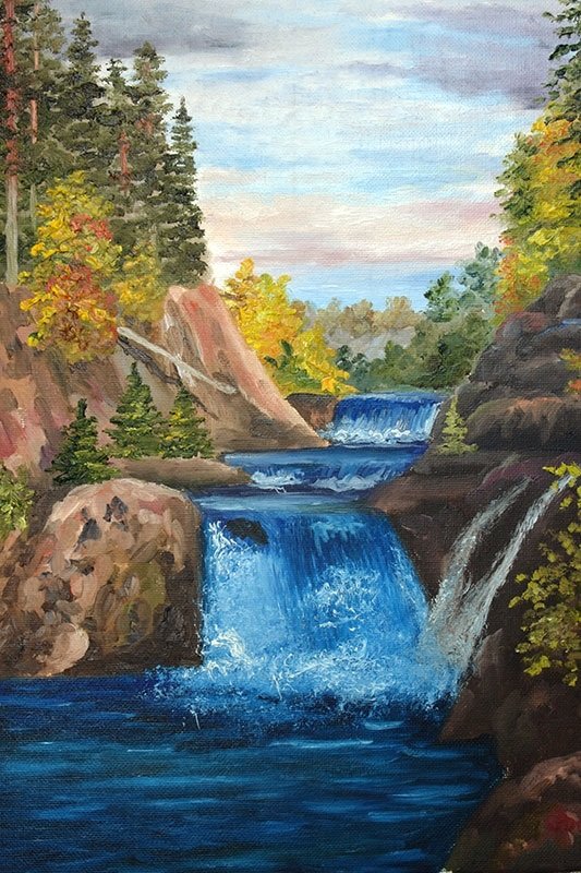 Водопад Кивач в живописи