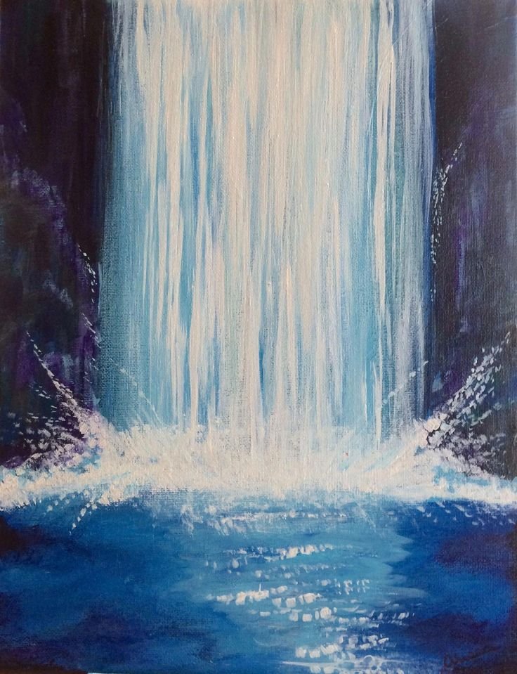 Рисование водопада