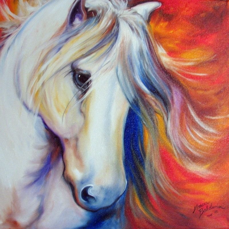 Марсия Болдуин картины лошади