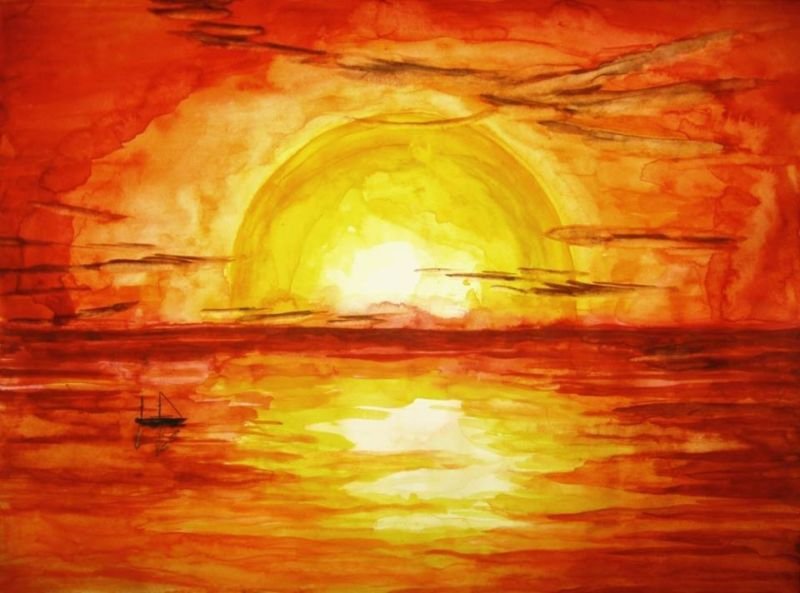 Образ солнца в живописи