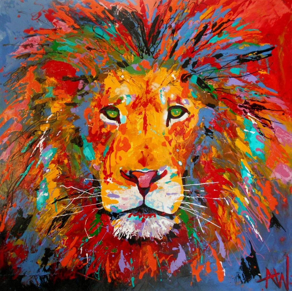 Морда Льва живопись