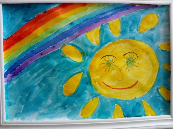 Рисование солнце с детьми