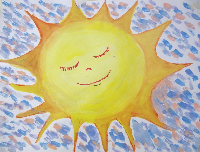 Детские рисунки солнце