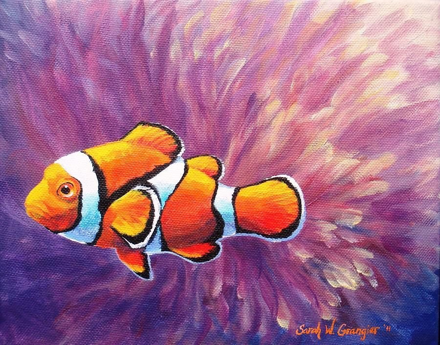 Рыбки красками