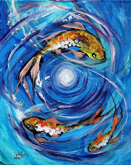 Рыбы в абстрактной живописи