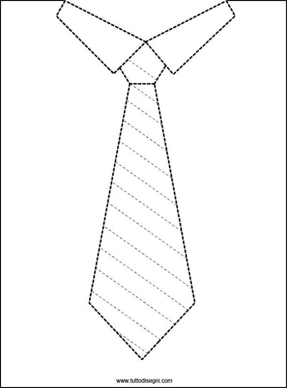 Рисование галстук для папы