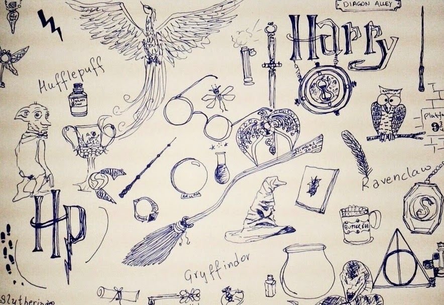 Маленькие рисуночки Гарри Поттер