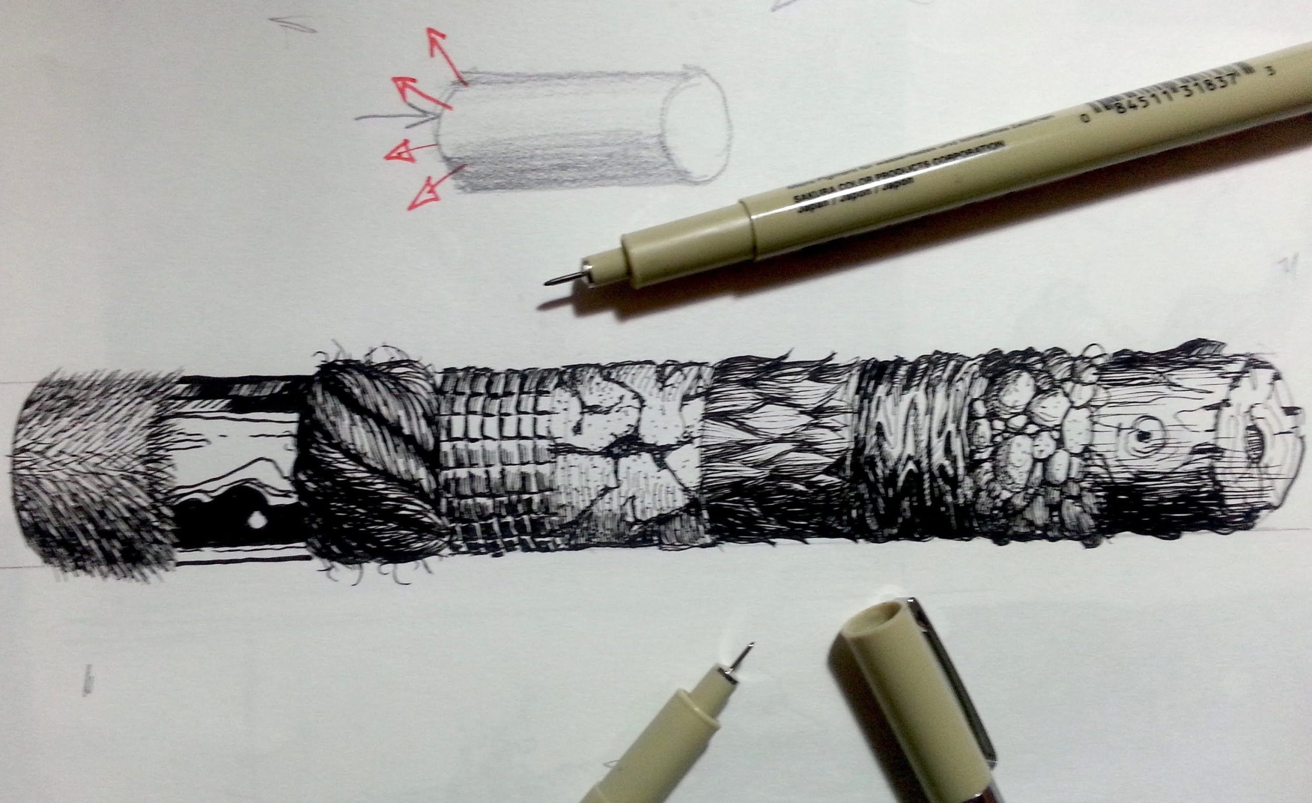 Ручка для рисования тушью