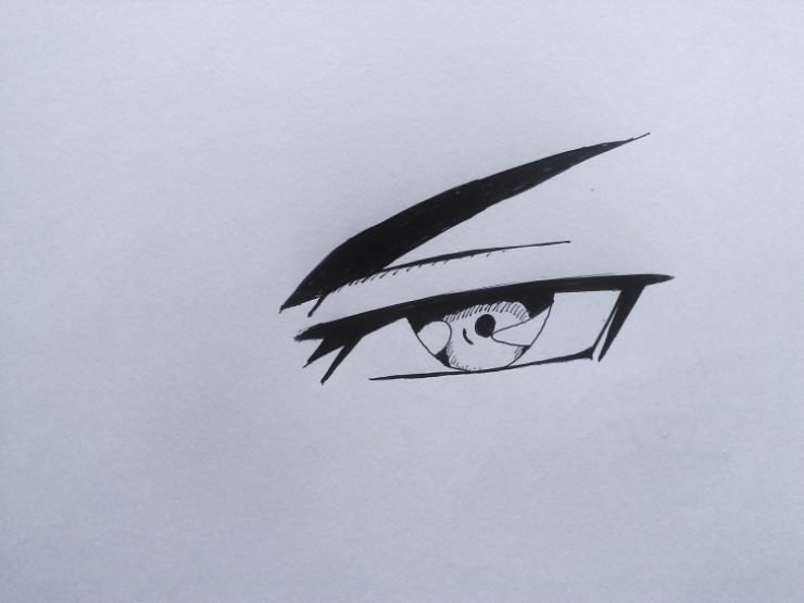Злые глаза аниме