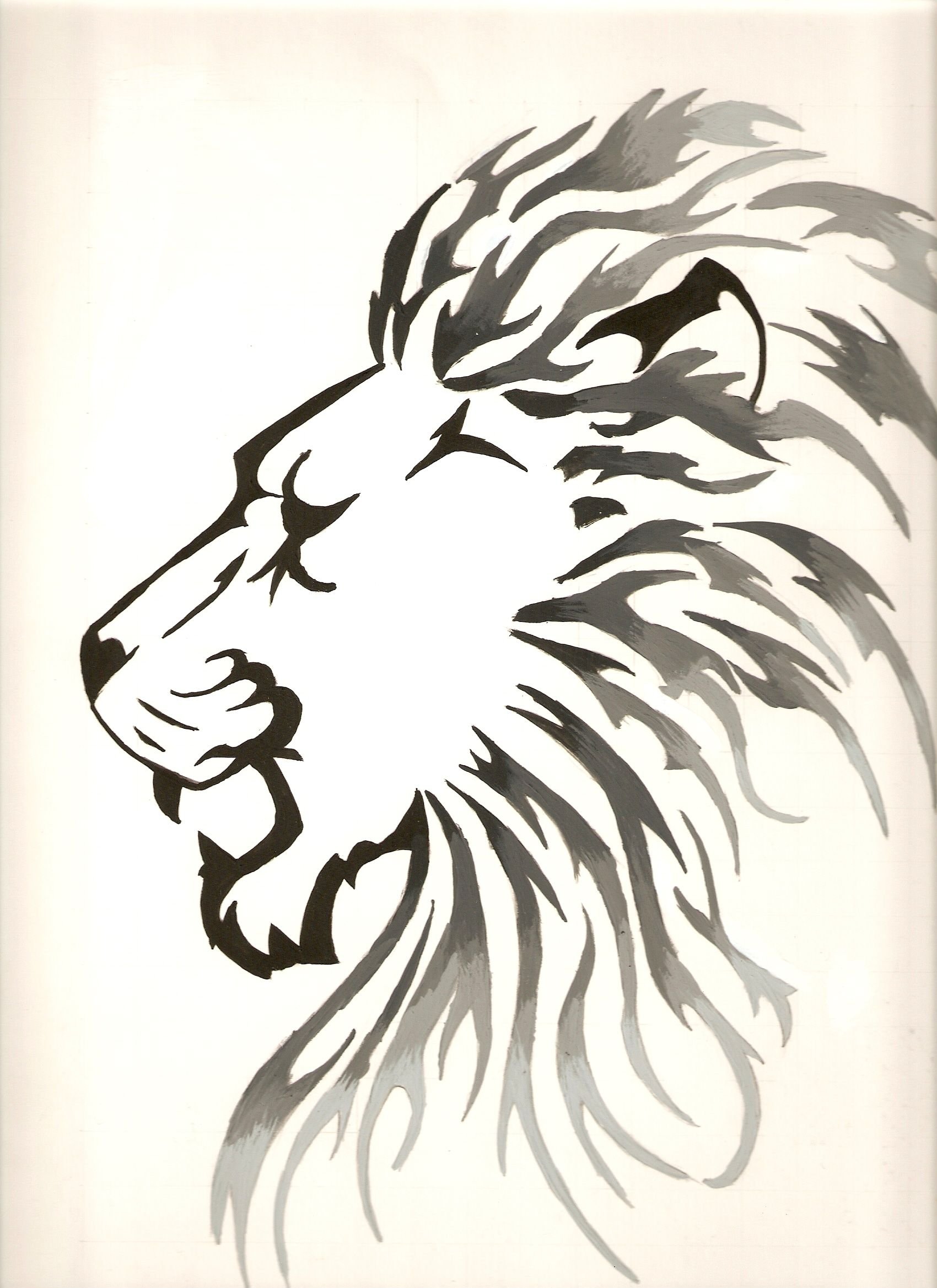 Голова Льва в профиль