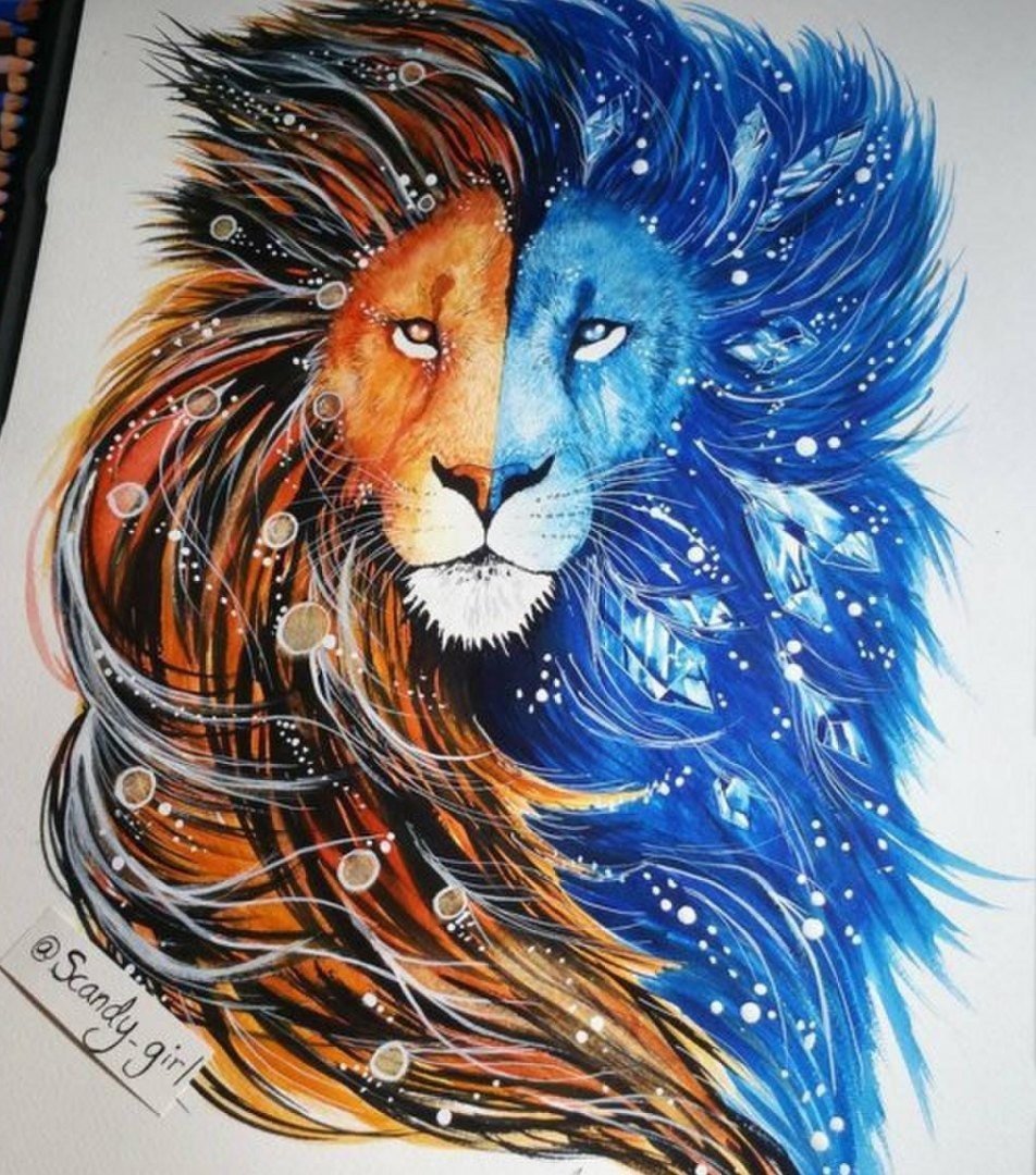 Необычные рисунки Льва