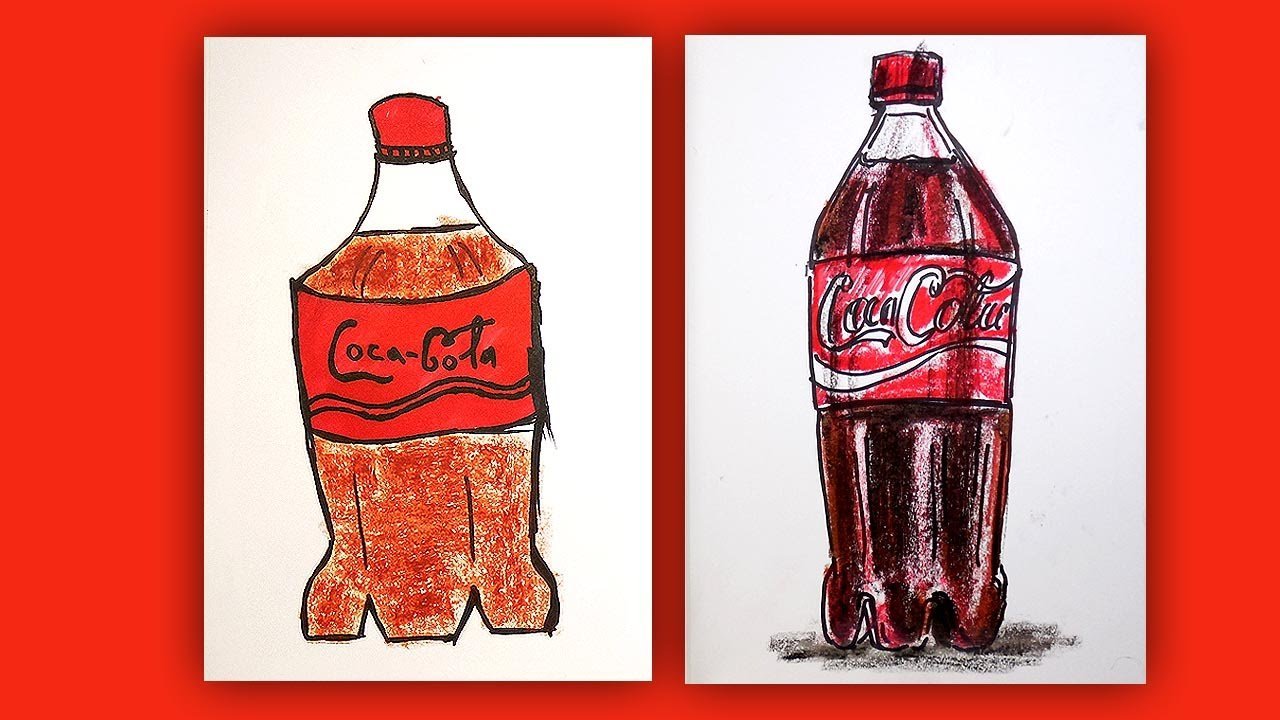 Легкий рисунок Кока колы