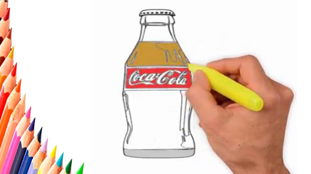 Кока кола рисунок поэтапно