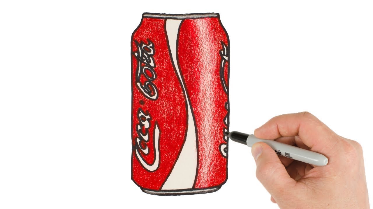 Кока кола карандашом