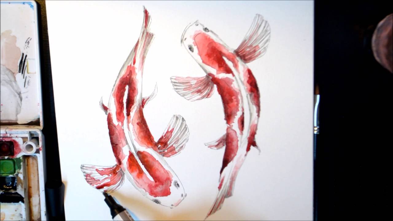 Японские рыбы маркерами
