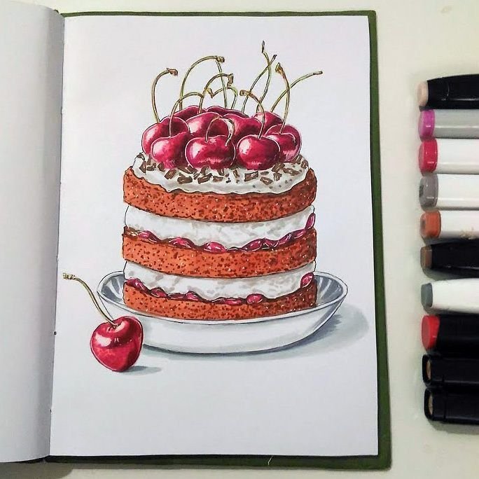 Идеи рисунков на торте