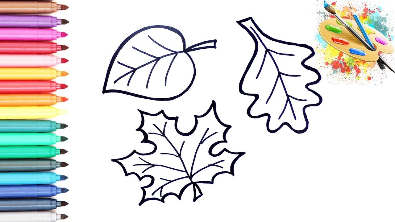 Рисунок на тему осень фломастерами